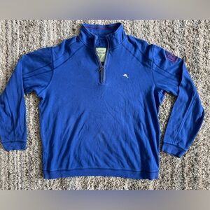 Tommy Bahama NY Giants Blue Quarterzip pullover